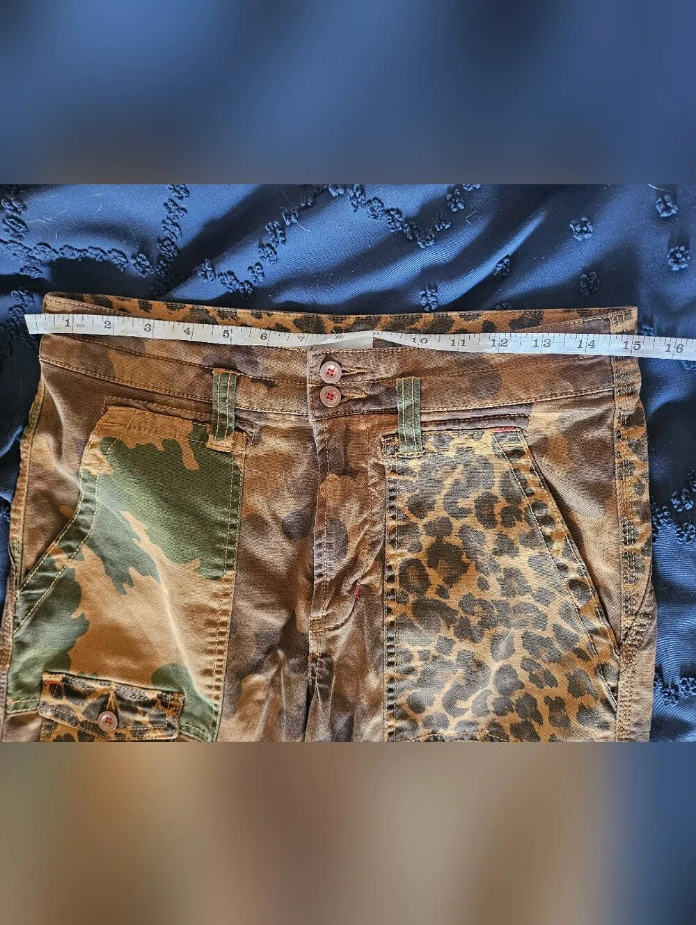 PILCRO Leopard Camo "The Wanderer" Pants 27 Anthropologie - Picture 6 of 9